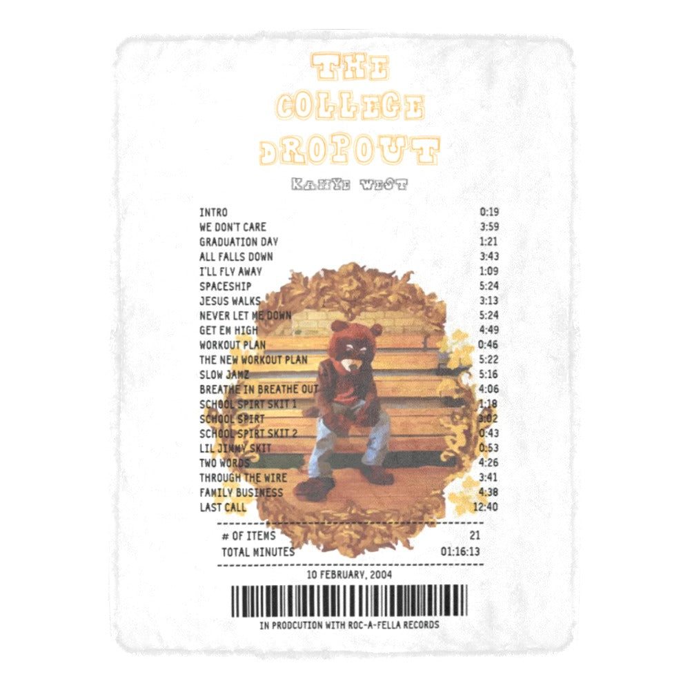 The College Dropout - Kanye West [Blanket] – Receipt Rugs