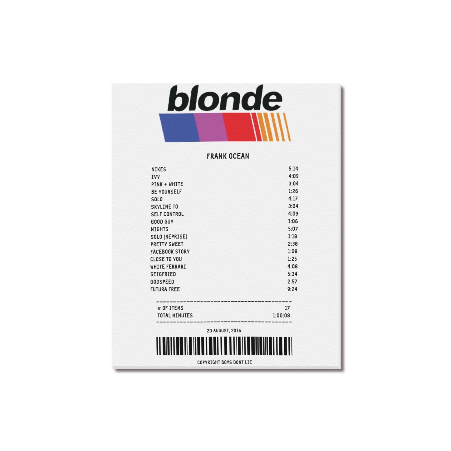 Blonde - Frank Ocean [Canvas]
